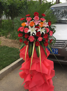 慈溪市浒山古塘宗汉坎墩街道慈溪银泰城上林坊开业花篮庆典乔迁