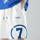 男士 子男款 新款 夏季 休闲短裤 潮牌裤 潮流百搭运动五分裤 薄款 高街酷