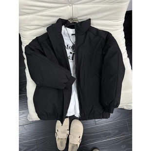 美式bomber棉服男款冬季加厚cleanfit飞行夹克棉衣立领保暖外套