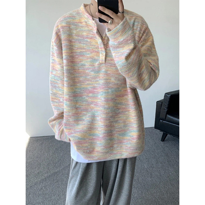 亨利领针织卫衣男款秋季毛衣