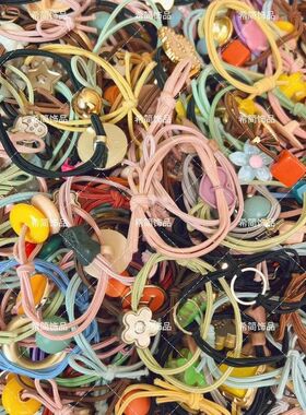 高弹力不伤发工厂直供皮筋女百搭发圈成人扎头发头饰头绳简约发饰