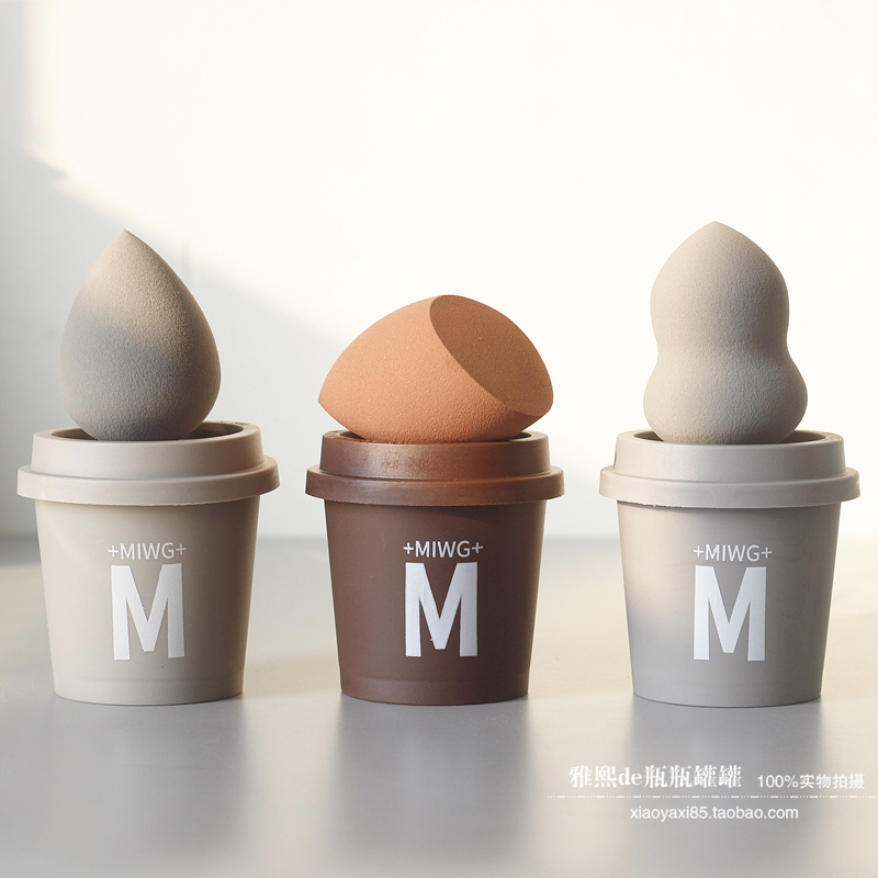 不软斜不吃湿收纳水蜜桃美妆蛋