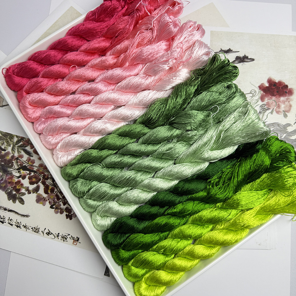 6A丝滑好梳绒！固色升级叶绿色绒花线蚕丝线无捻免劈非遗缠花粉色,饰品/流行首饰/时尚饰品新,线,淘宝优惠券,粉丝福利购,淘宝优惠卷