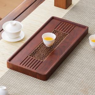 新款 家用茶盘干泡小茶台非实木功夫茶具托盘中式 桌面蓄水沥水茶海