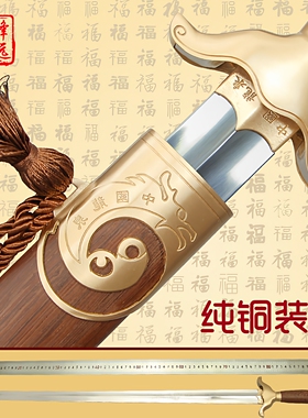太极剑女武术男龙泉锋远宝剑正品晨练半软硬剑不锈钢表演剑未开刃