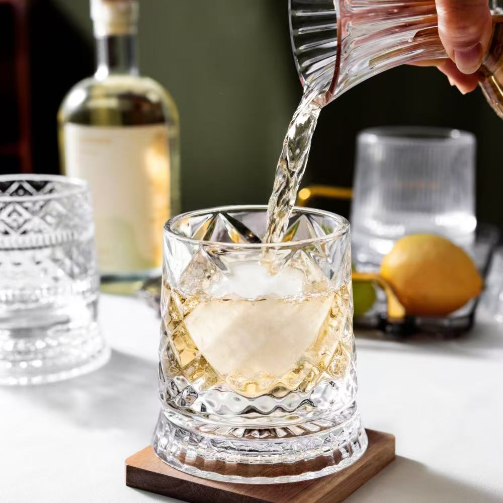 可尔水晶杯醒酒杯转转威士忌杯