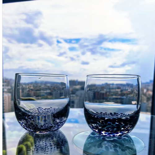 星空紫杯高端水晶玻璃威士忌杯