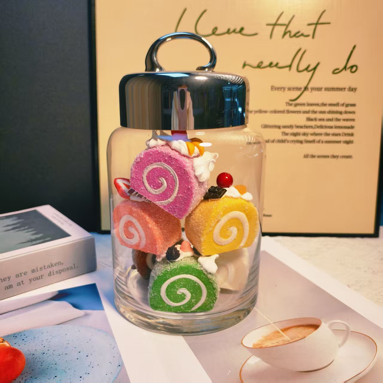 透明水晶存储罐，收纳从此有条