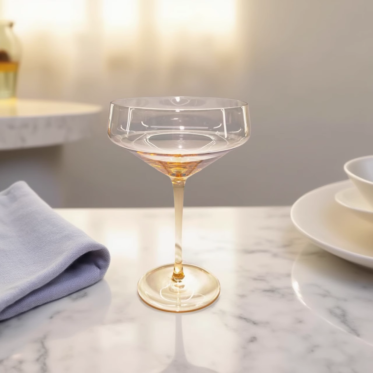 【可尔】Zarahone家甜酒杯香槟酒杯冰酒杯子鸡尾酒尔粉色水晶玻璃