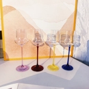 简约酒杯家用异形 复古风高端高脚白酒杯小清新闻香杯个性 可尔