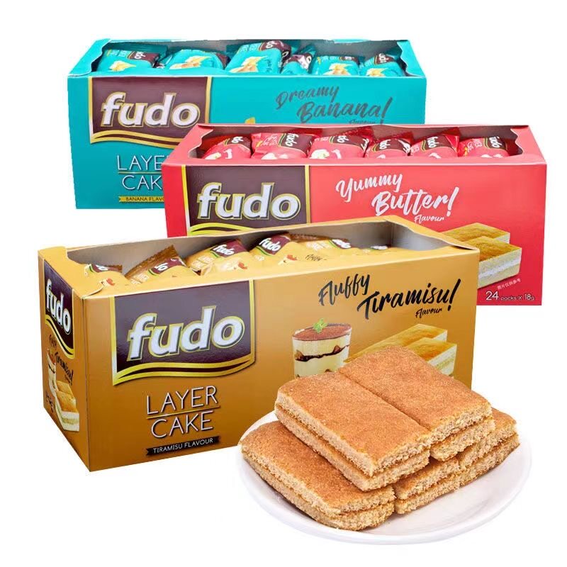 马来西亚进口糕点福多牌提拉米苏香草奶油夹心蛋糕儿童早餐下午茶
