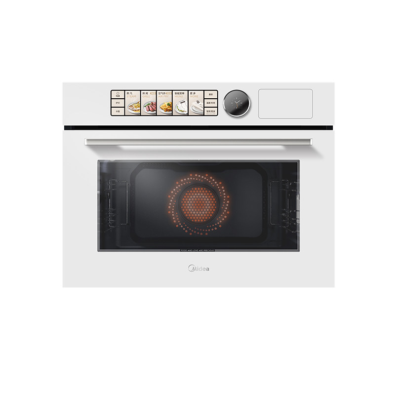 美的嵌入式蒸烤多功能烤箱搪瓷内胆蒸烤炸炖一体机S61