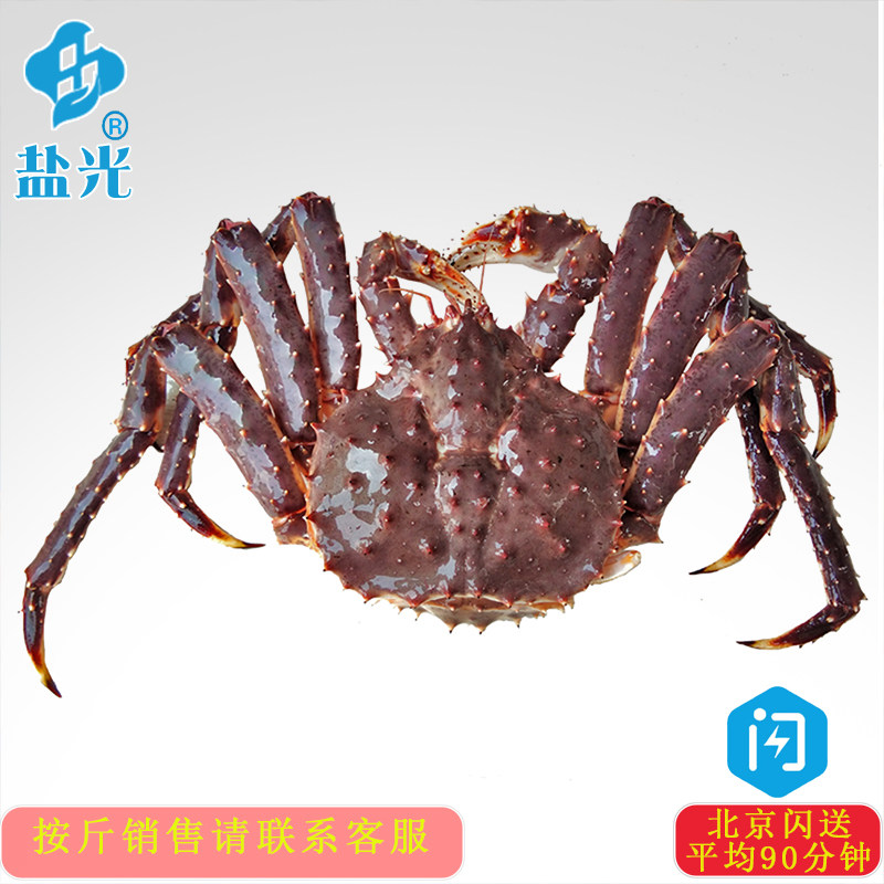 阿拉斯加帝王蟹4-10斤鲜活皇帝蟹肉饱满 鲜活海鲜鲜活到家海蟹