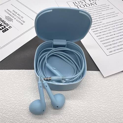 高颜值耳机入耳式有线适用苹果OPPO华为vivo小米可爱学生游戏耳塞