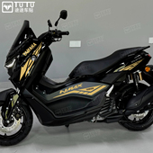 适用于雅马哈NMAX155贴纸拉花踏板摩托车贴花装 花防水车贴 饰版