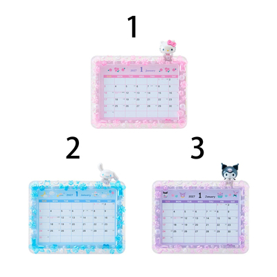2027年Hello Kitty/Cinnamoroll/Kuromi 座台月历--3款