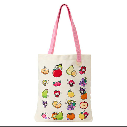 2026年1月份Hello Kitty/Sanrio 水果系列帆布单肩包