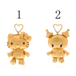 2026年Hello Kitty/Kuromi 港版新春系列金光闪闪公仔锁匙扣-2款