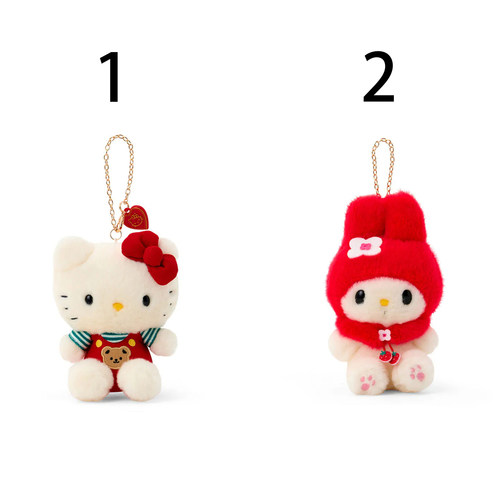 代购2026年5月份Hello Kitty/My Melody 怀旧系列毛公仔挂件--2款