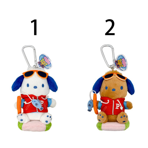 代购2026年4月份PC狗 美版夏日阳光系列毛公仔锁匙扣--2款