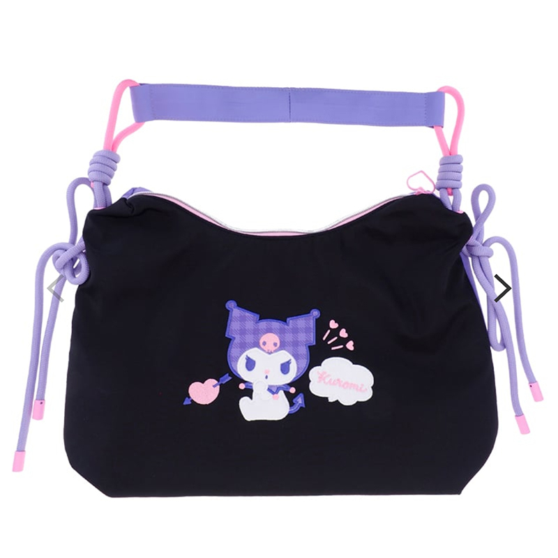 2025年11月份Kuromi 箱包系列双面绣花粗绳帆布袋