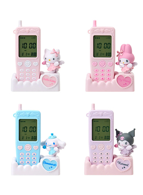 2025年12月份Hello Kitty/Sanrio 家居系列电话造形闹钟--4款