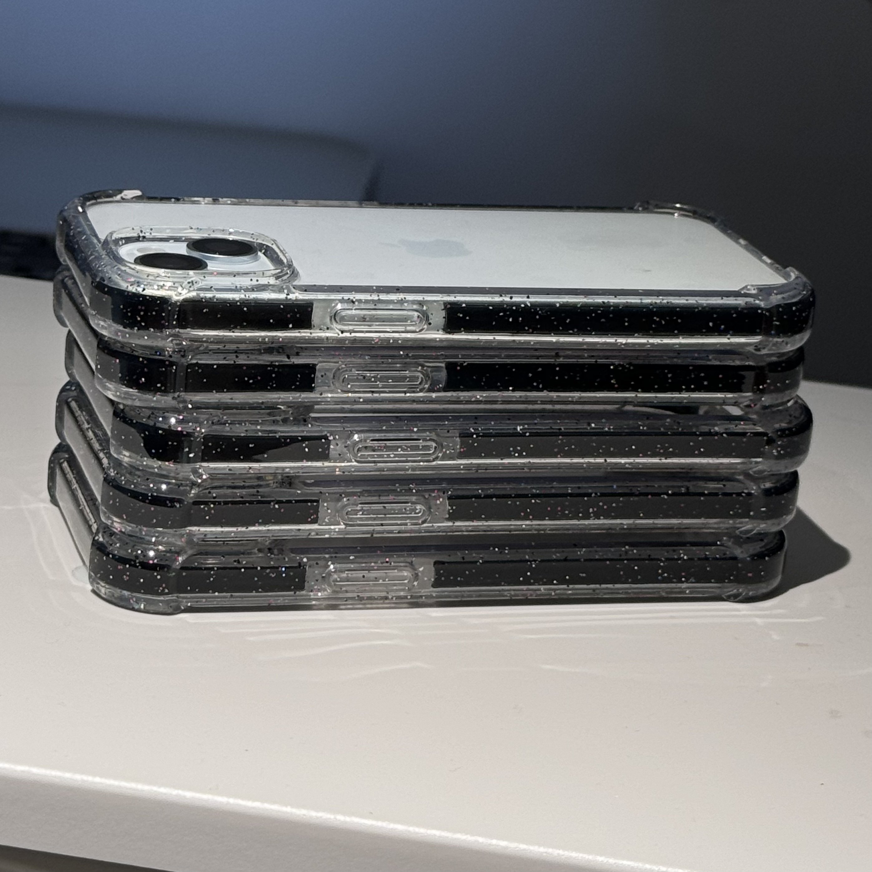 壳鉴艺术馆泡泡星空黑边硅胶防撞条适用iPhone15Promax磁吸高级感透明14Pro四角防摔手机壳14保护套