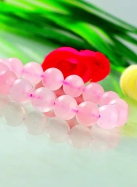 手链赠送鉴定书宝石】冰种手饰天然马达加斯加粉晶【粉水晶