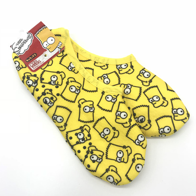 日本正品辛普森内绒里底防滑胶粒保暖地板袜机舱袜防寒家居袜