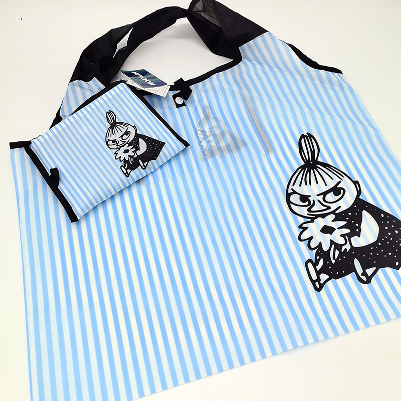 特价清日本正品姆明亚美大容量可折叠单肩包旅行包休闲购物背包