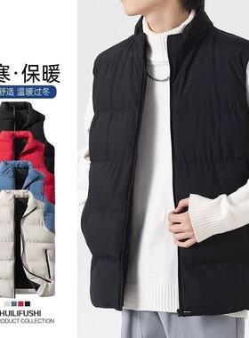 秋冬户外加厚保暖红色潮流马甲