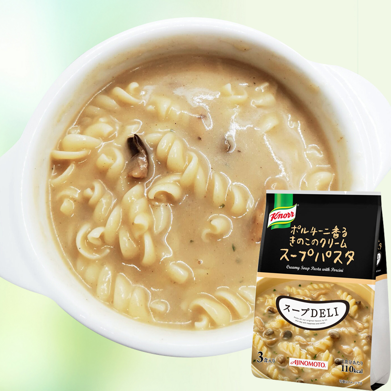 包邮日本味之素DELI奶油牛肝菌奶油蘑菇番茄意面代餐速食面即食粉