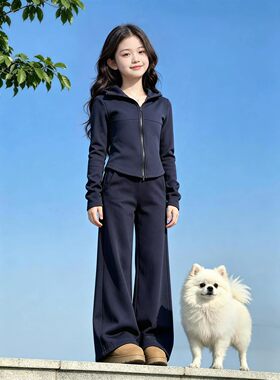 2026超火女童秋装运动套装青少年女孩时尚穿搭大童初中生衣服春秋