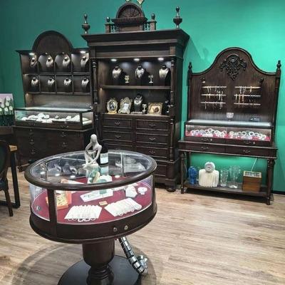 复古风珠宝首饰展示柜玉器翡翠柜