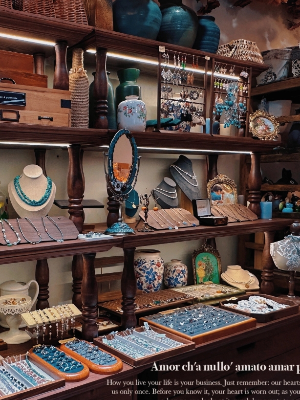 定制美式珠宝首饰展示架中古家具饰品展示柜台水晶玉器木质陈列柜