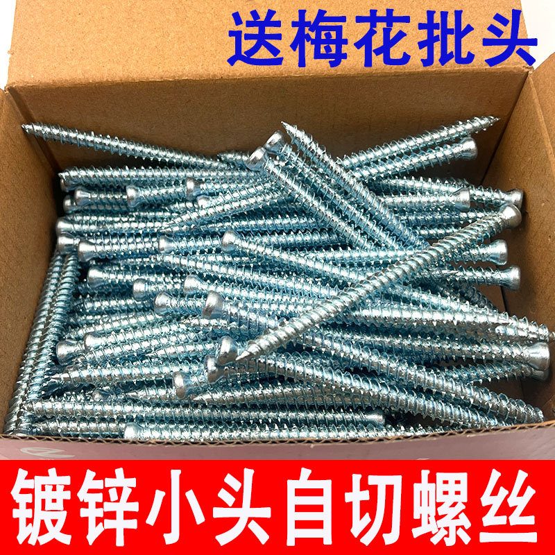 镀锌小头自切螺丝送梅花批头