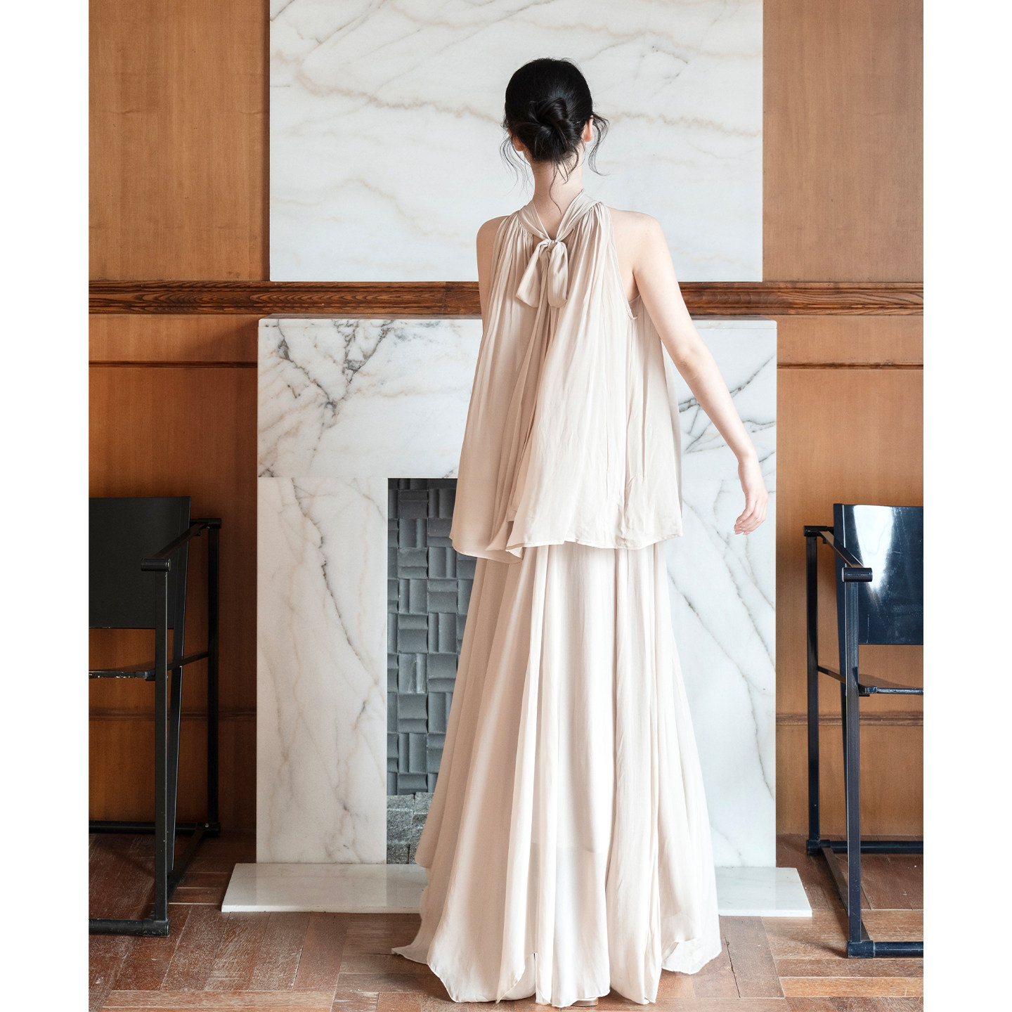 SerioLudere蛋仔很懒/露肩宽松上衣高腰垂感长款半身裙通勤套装女,女装/女士精品,时尚套装,淘宝优惠券,粉丝福利购,淘宝优惠卷