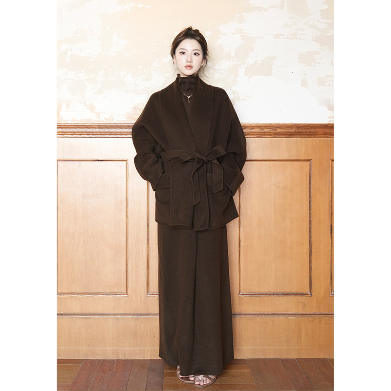 SerioLudere蛋仔很懒咖色套装