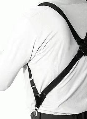 男士背带枪套式复古风侧夹款交叉成人绅士调酒师休闲弹力吊裤带
