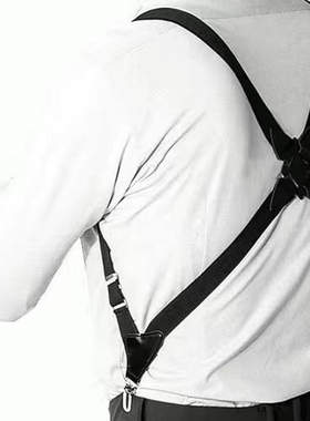 男士背带枪套式复古风侧夹款交叉成人绅士调酒师休闲弹力吊裤带