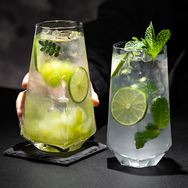创意莫吉托杯气泡水杯冷饮果汁杯