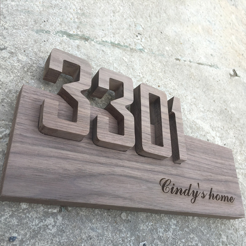 high-grade solid wood household House number number Listing personality customized villa shop originality three-dimensional number Room number signin the Home accessories , Decorative listing  category - from Buy2taobao.com to provide professional Taobao agent buy service