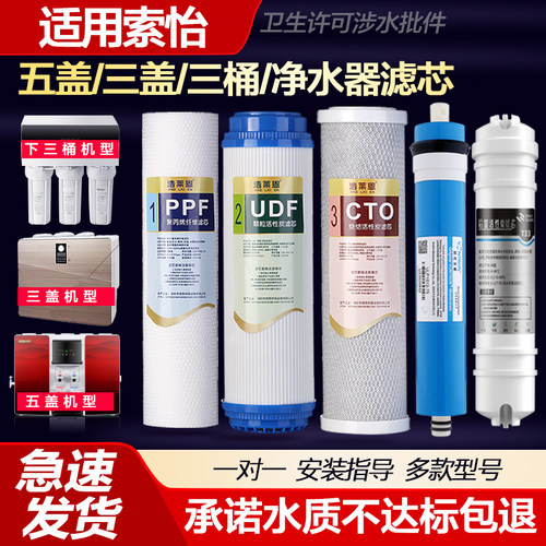 适用索怡SOYE净水器滤芯反渗透A3/A6三级五级SY-RO-50G/75G/100G