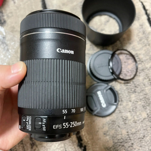 STM防抖变焦长焦远摄单反镜头三代二代半幅EF 250MM 佳能55