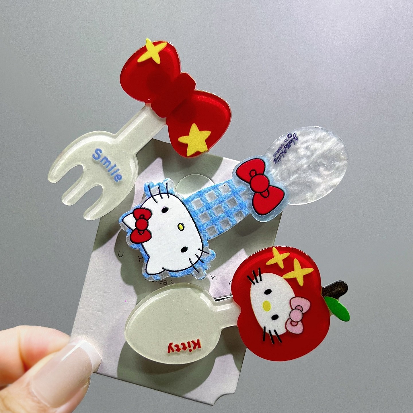 小嫩粉可爱红苹果叉子小发夹亚克力鸭嘴边夹浪漫甜心百搭卡通发饰,童装/婴儿装/亲子装,发饰,淘宝优惠券,粉丝福利购,淘宝优惠卷