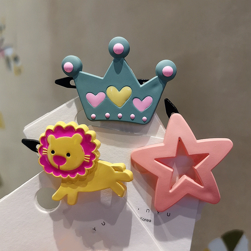 韩国进口甜美女卡通儿童扣夹发夹