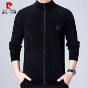 Áo len cộc tay Pierre Cardin 2019 Áo len dày mùa thu và trung niên - Áo len