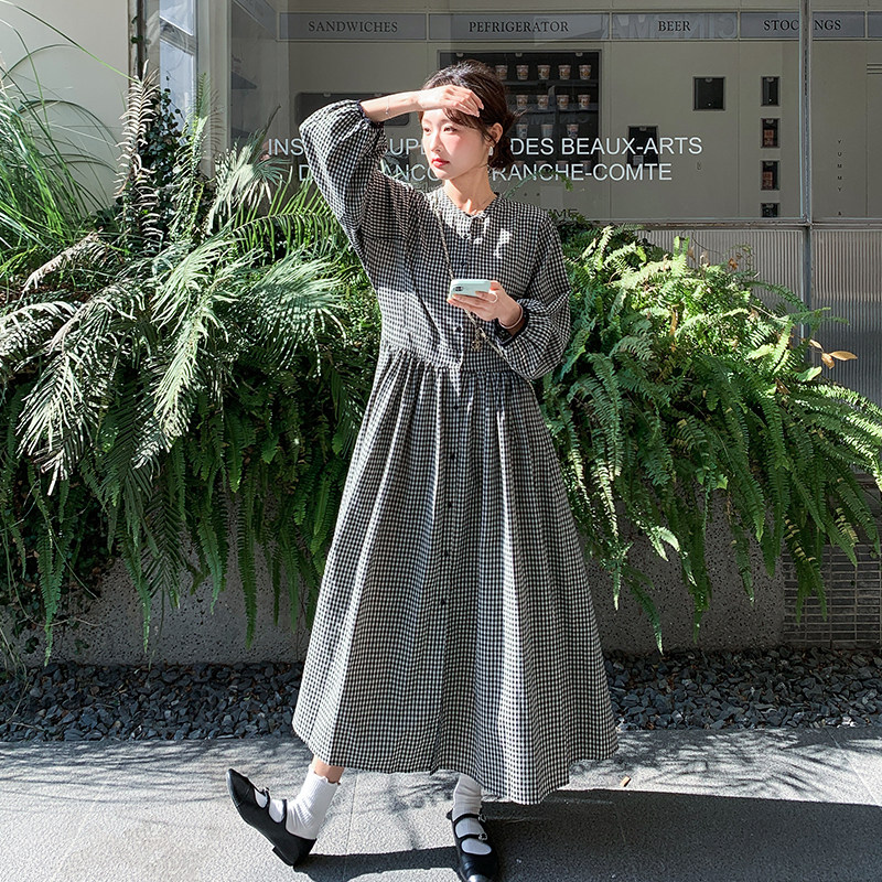 春装新款格子连衣裙 9212 /P165/K268图片