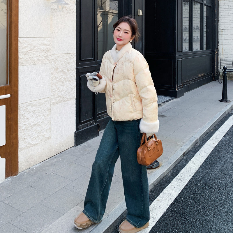 大货已出 50绒新中式羽绒服898 P285 K428图片