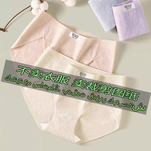 全新高开叉设计舒适休闲女士三角内裤 3252服装 裁剪纸样图纸